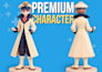 create custom 3d anime character, figurine and action figure for 3d printing